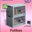 Napolly Polibox 246 Lemari Susun 2 Container Box Lipat Laci Drawer Plastik Tingkat 2 Folding Storage