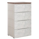 Olymplast ODC 04 M Marble / Wood Lemari Laci Drawer Kabinet Susun 4