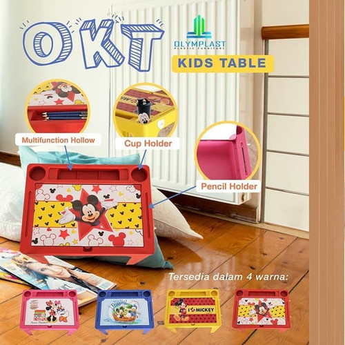 Olymplast OKT Kids Table Meja Anak Belajar Playgroup Makan Plastik