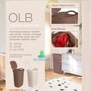 Olymplast OLB Laundry Basket Keranjang Pakaian Baju Plastik