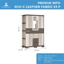 Olymplast SCOC 3P Leather Lemari Pakaian Baju 3 Pintu Plastik SCO C