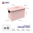 Penyaring lemak / Perangkap Lemak / Lucky Grease Trap LGT32