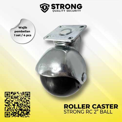 Roda Caster Bulat | Roda Bulat 2 inch Roda Etalase / Sofa STRONG