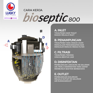 Septic tank / Lucky Bioseptic Septictank 800 liter