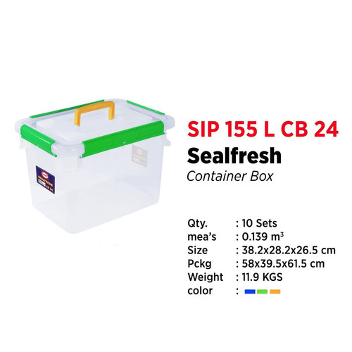 Shinpo 155 L CB24 Sealfresh Container Box Seal Kotak Kedap CB 24 Liter