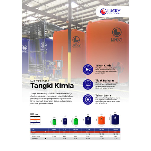 Tangki Kimia / Chemical tank Lucky 2350 Liter (LC 235)