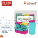 Technoplast Big Block Lunch Box Set Kotak Makan Bentuk Lego Bekal Anak