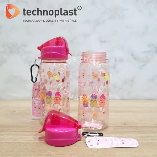 Technoplast Pink Dessert Botol Minum Anak 670 ml Sport Water Bottle