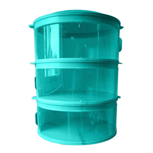 Technoplast Tudung Saji Tower Tingkat 3 Susun Food Storage Dish Keeper