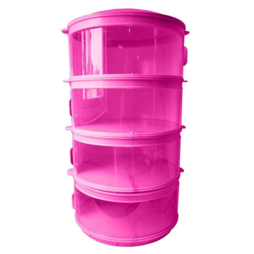 Technoplast Tudung Saji Tower Tingkat 4 Susun Food Storage Dish Keeper