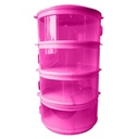 Technoplast Tudung Saji Tower Tingkat 4 Susun Food Storage Dish Keeper