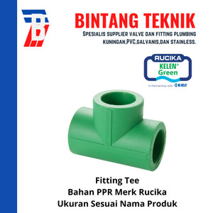 Tee PPR 1 1/2" inch (50 mm) Rucika