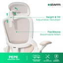 Kursi Kantor Ergonomis Stramm Pepe I with Footrest