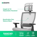 Kursi Kantor Ergonomis Stramm Sancho I with Footrest