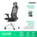 Kursi Kantor Ergonomis Stramm Valdes I with Alumunium Footbase