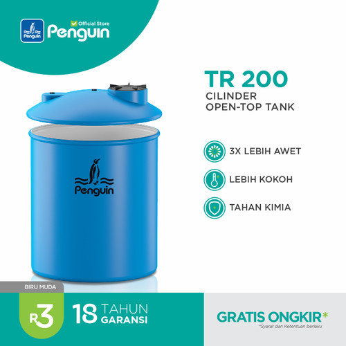 Penguin Toren Tandon Tangki Air Cylinder Tank TR 200 2000 Liter