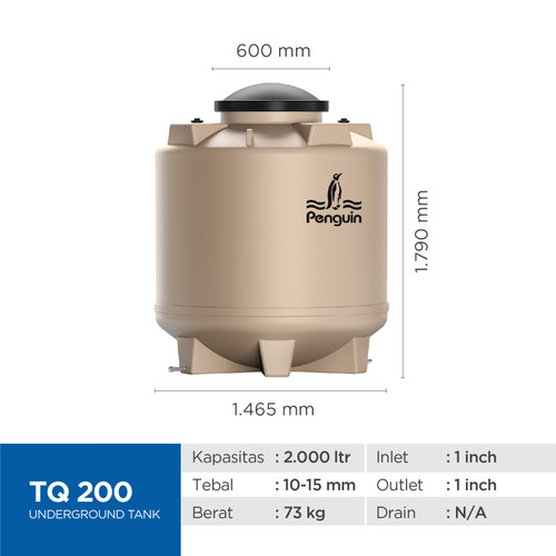 Penguin Toren Tandon Tangki Air Underground Tank TQ 200 2000 Liter