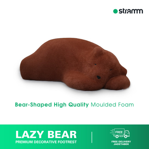 Stramm Lazy Bear Footstool | Premium Decorative Footrest