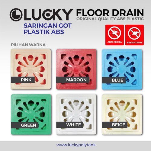 Floor Drain Plastik / Saringan Kamar Mandi