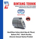 Backflow Valve 3" inch PVC Rucika