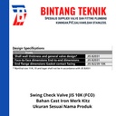 Check Valve (Kleb Tabok) 1 1/2" inch Flange JIS10K Merk Kitz