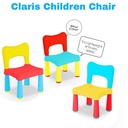 Claris Set 1 Kursi Bangku Anak Dan 1 Meja Kidzone Fantastic Playground