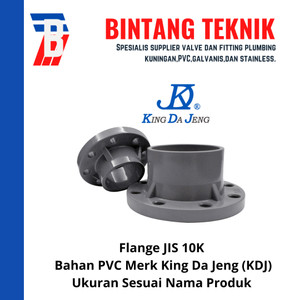 Flange 3" inch PVC Merk KDJ JIS 10K