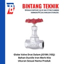 Globe Valve 1" inch Ductile Iron JIS 10K Kitz (10SJ)