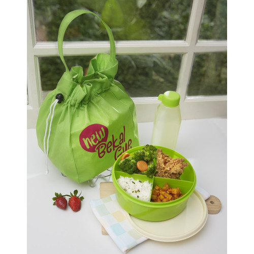 CPM Bekal Gue Set Kotak Bekal Makan Lunch Box Bag Botol Air Minum Tas