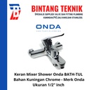 Keran Shower Bathtub Mixer Panas Dingin Bath Tul Merk Onda