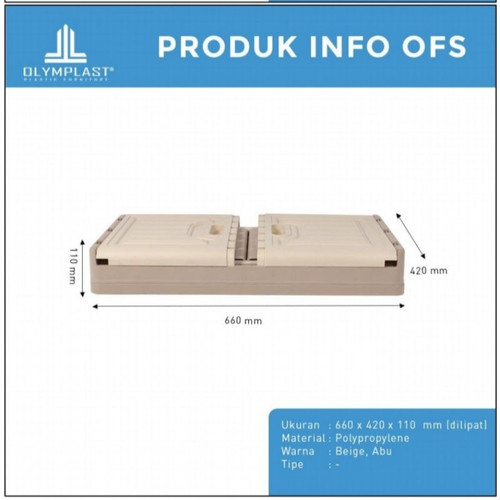 Olymplast OFS Folding Storage Container Box Lipat Laci Lemari Susun