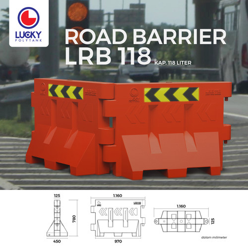 Pembatas Jalan Water Barrier / Road Barrier Lucky LRB 118