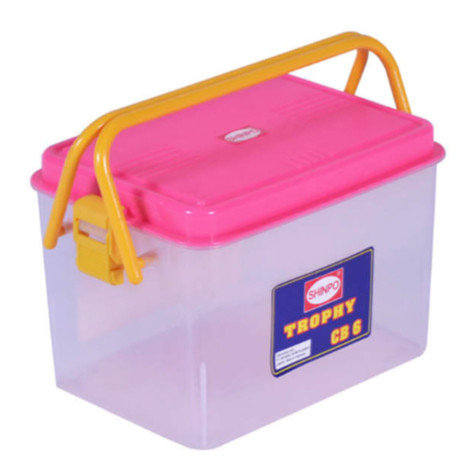 Shinpo 121 CB6 Trophy Container Box Kotak Handle Pegangan CB 6 Liter