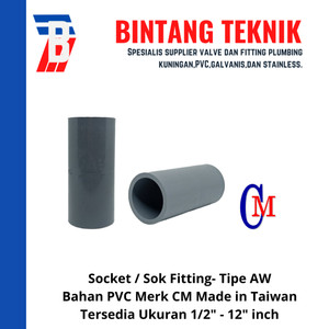 Socket / Sok 10" inch PVC AW Merk CM Taiwan