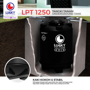 Tangki / Toren Air Tangki Tanam Lucky 1250 liter (LPT 1250)