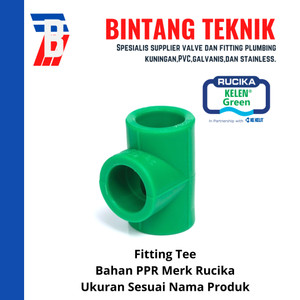 Tee PPR 1 1/2" inch (50 mm) Rucika