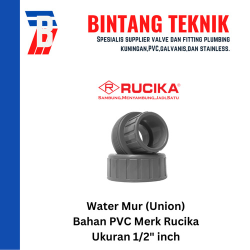 Watermur 1/2" PVC Merk Rucika