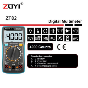 ZOYI ZT-82 Multitester Multimeter Avometer Capasitor Mikrofarad NCV