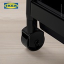 IKEA VESKEN Troli Kamar Mandi Hitam Serbaguna 54x18x71 cm