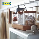 IKEA SAXBORGA Stoples dengan Penutup Kaca Serbaguna Set Isi 5pcs