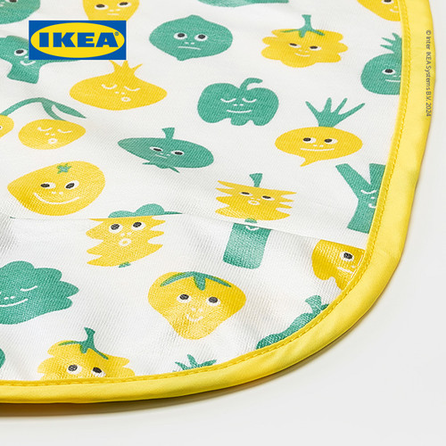 IKEA MATVRA Kain Celemek Bayi Pola Buah Isi 2pcs