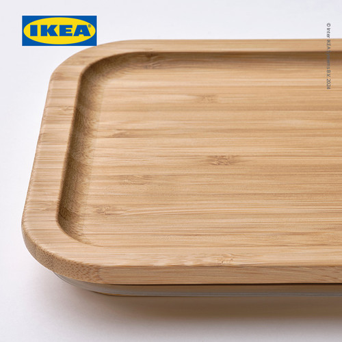 IKEA 365+ Tutup Tempat Makan Persegi Panjang Bambu