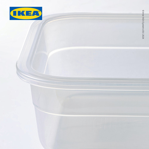 IKEA 365+ Tempat Makanan Tanpa Tutup Plastik Persegi Panjang 750mL