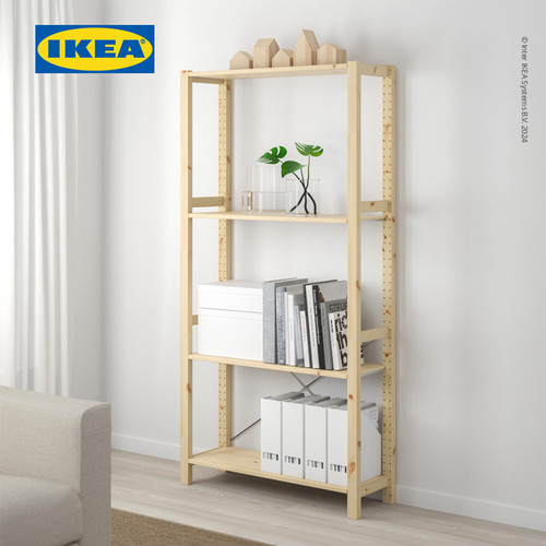 IKEA IVAR Kabinet Rak 1 Bagian Bahan Kayu 89x30x179 cm