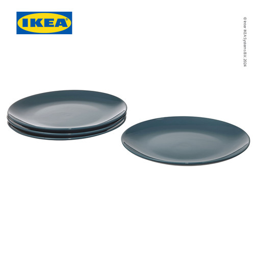 IKEA FARGKLAR Piring Makan Glossy 26cm Isi 4pcs