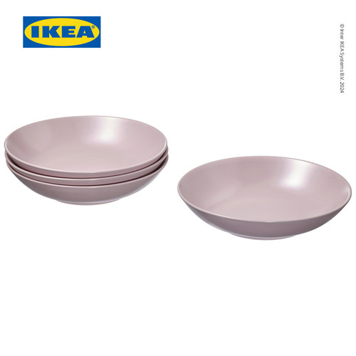 IKEA FARGKLAR Piring Makan Cekung Matte 23cm Isi 4pcs