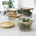 IKEA 365+ Tempat Makanan Dengan Tutup Plastik Persegi 750mL