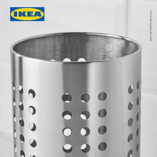 IKEA ORDNING Tempat Sendok Bahan Baja 18cm