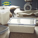 IKEA 365+ Tempat Makanan Tanpa Tutup Plastik Persegi Panjang 5.2L