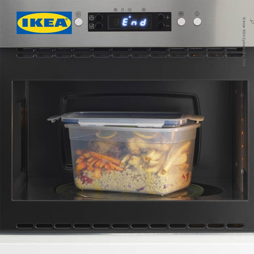 IKEA 365+ Tempat Makanan Dengan Tutup Plastik Persegi Panjang 2L